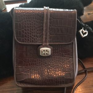 Brighton Crocodile Embossed Purse crossbody